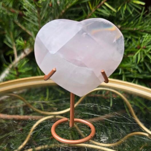 Brazilian Rose Quartz Heart