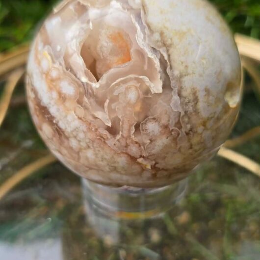 Flower Agate Sphere